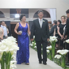 A boda de Fábio Kleveston e Gabriela Marangoni