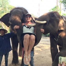 Margareth Serafin De Villa curte viagem na Tailândia