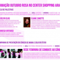 Programação rosa do Center Shopping Araranguá