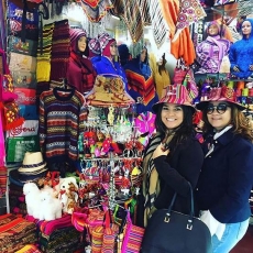 Andrea Valvassori e Irene Serafim em tour pelo Perú