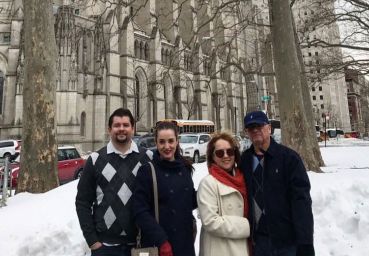 Chef Motta e família aproveitam viagem para curtir New York