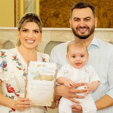 Treisse Amorim e Fábio Espindula batizam o primeiro filho, Liam