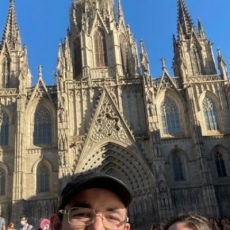 Vanessa Lansa e Rafael Souza em lua de mel na Espanha