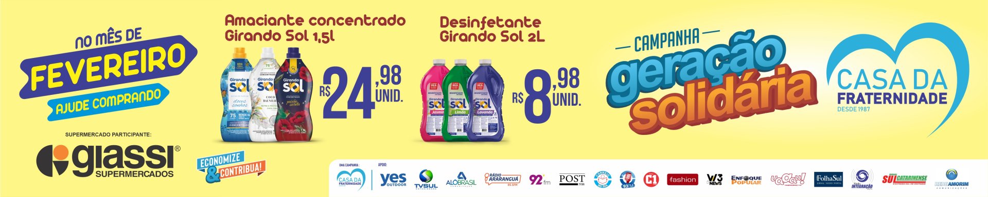 Casa da Fraternidade Geração Solidaria fevereiro 2025